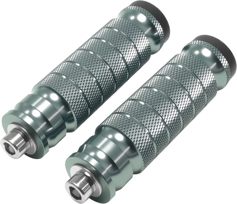 JXPANG Universal 8mm Foot Pegs CNC Aluminum Install Bolts Motorcycle Rearsets Footrest Footpegs Compatible With YAMAHA Honda Suzuki Kawasaki Ducati Aprilia (Titanium) - Image 1